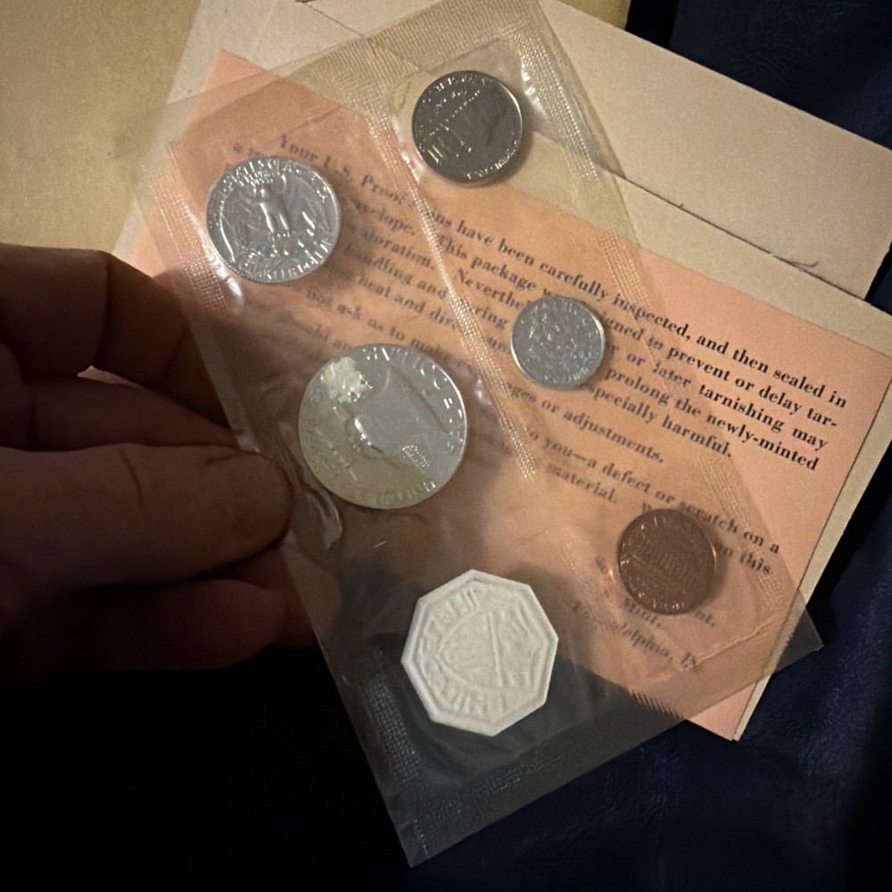 1963 1C-50C Silver Proof Set Original Envelope As Shown