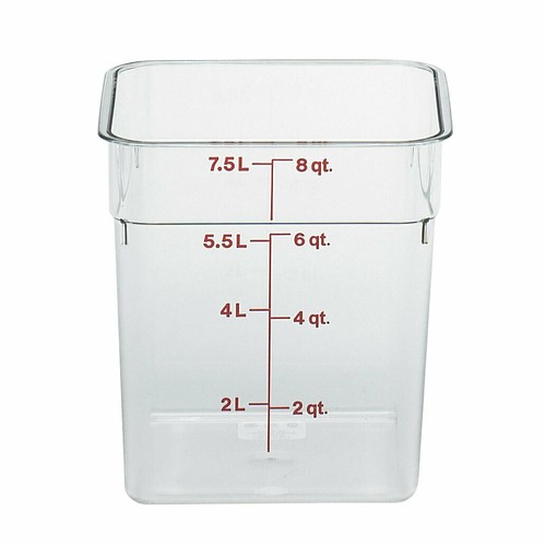 New Cambro 8SFSCW135 Food Storage Container, (9557)