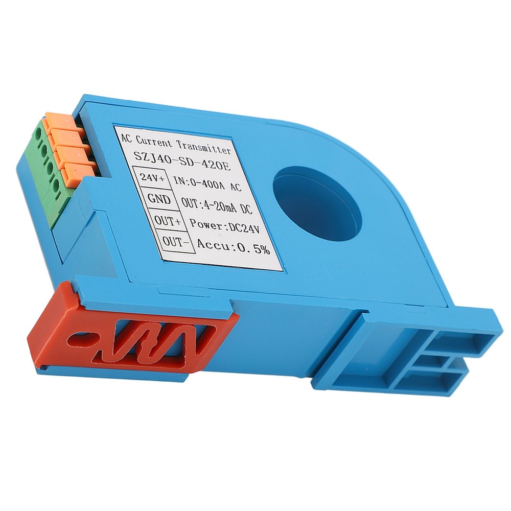 AC Current Transmitter 4‑20mA Output Single Phase AC Current Transducer Sensor