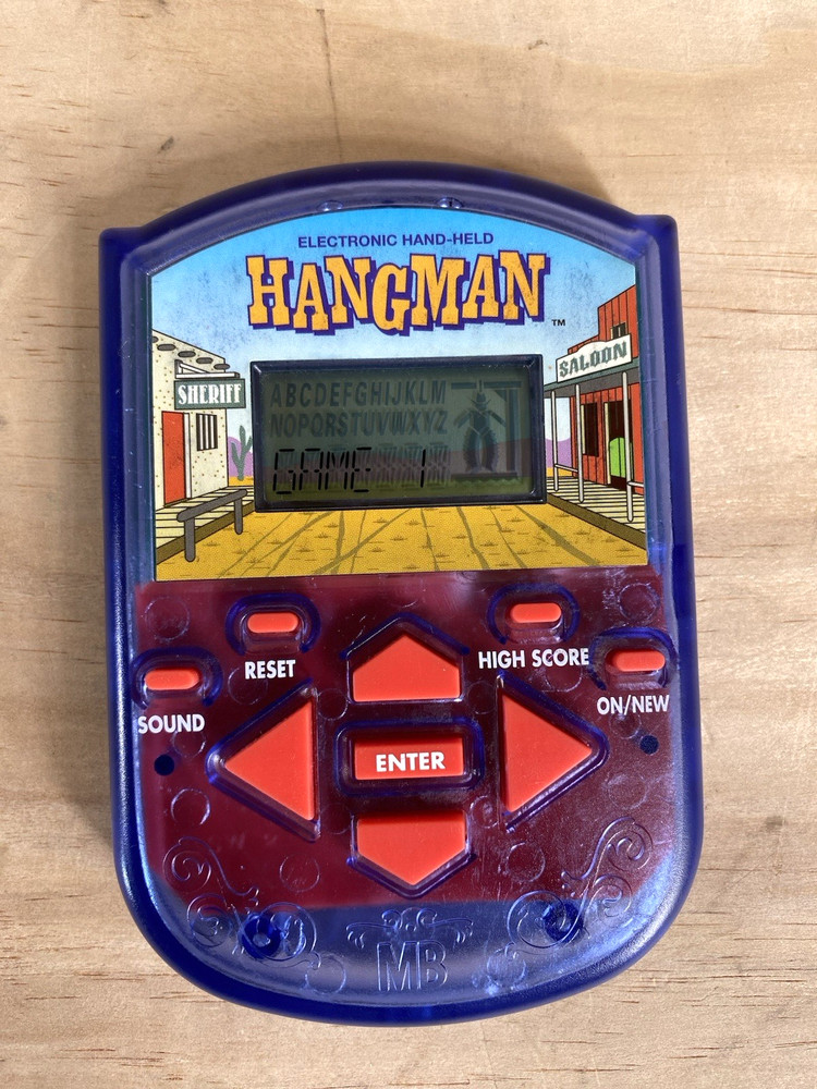 Lot 2 Electronic Hand-Held Games Solitaire & Hangman Working