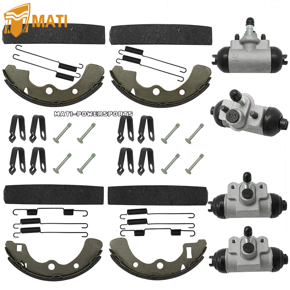 Front& Rear Wheel Cylinder Brake Shoes for Kawasaki Mule 2500 2510 2520 KAF620