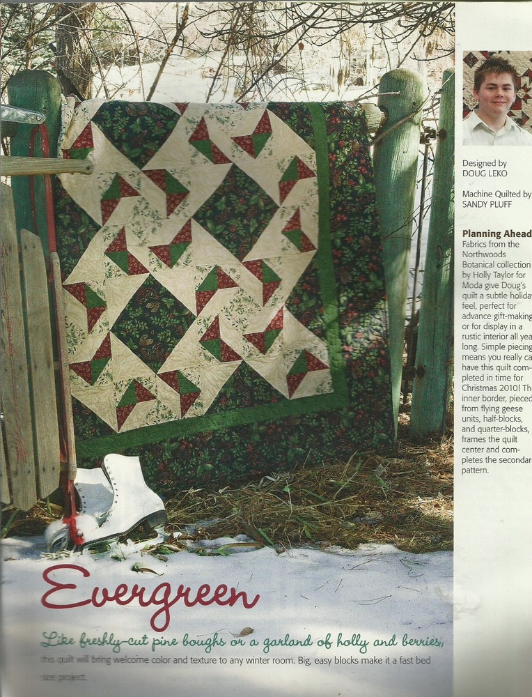 B0246  EVERGREEN QUILT PATTERN/INSTRUCTIONS
