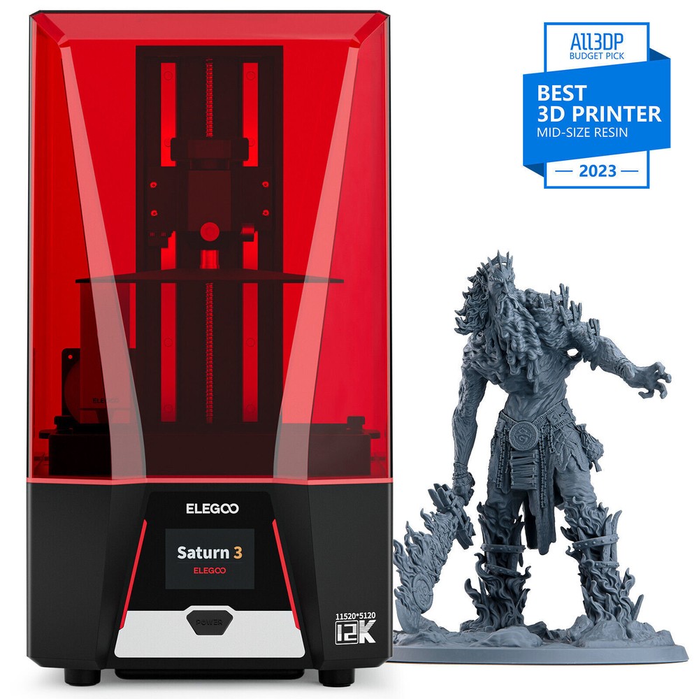 【Pre-Owned Good Used】ELEGOO Saturn 3 3D Printer