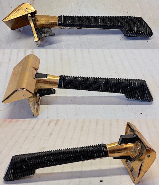 2 Gillette GEM Razors Micromatic in Box with Tags and Push Button Plastic Handle