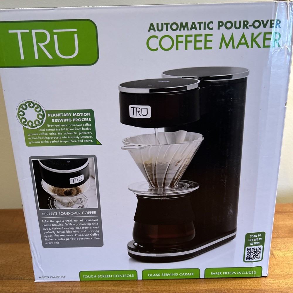 TRU Automatic Pour Over Coffee Maker with Digital Controls NEW in Box