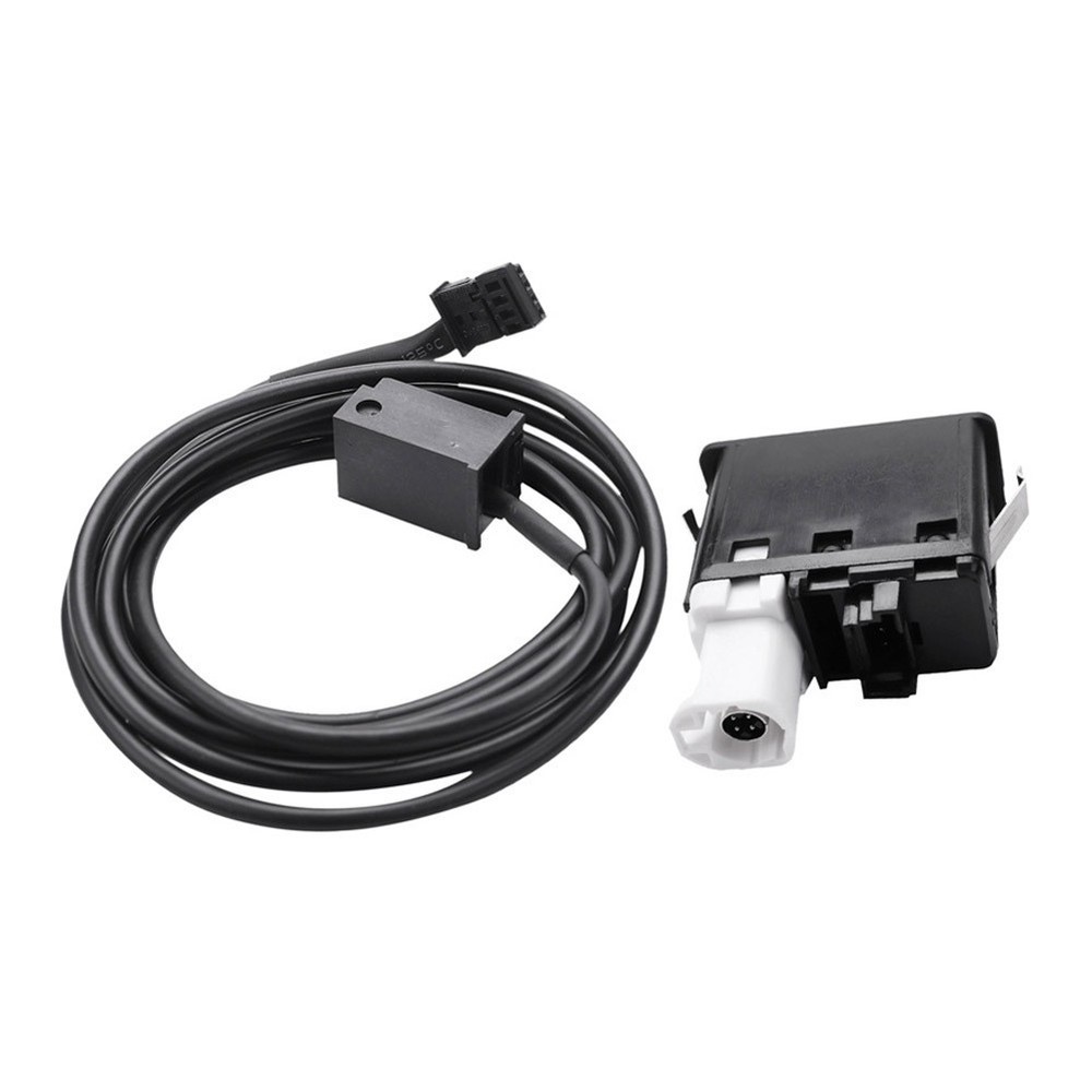AUX USB Interface Panel Cable Adapter And Socket USB2.0 Black Cable For