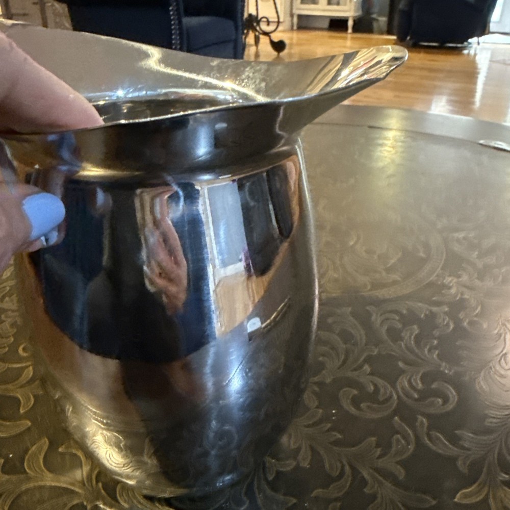 Silver Or Stainless Steel Pitcher Medium Unbranded