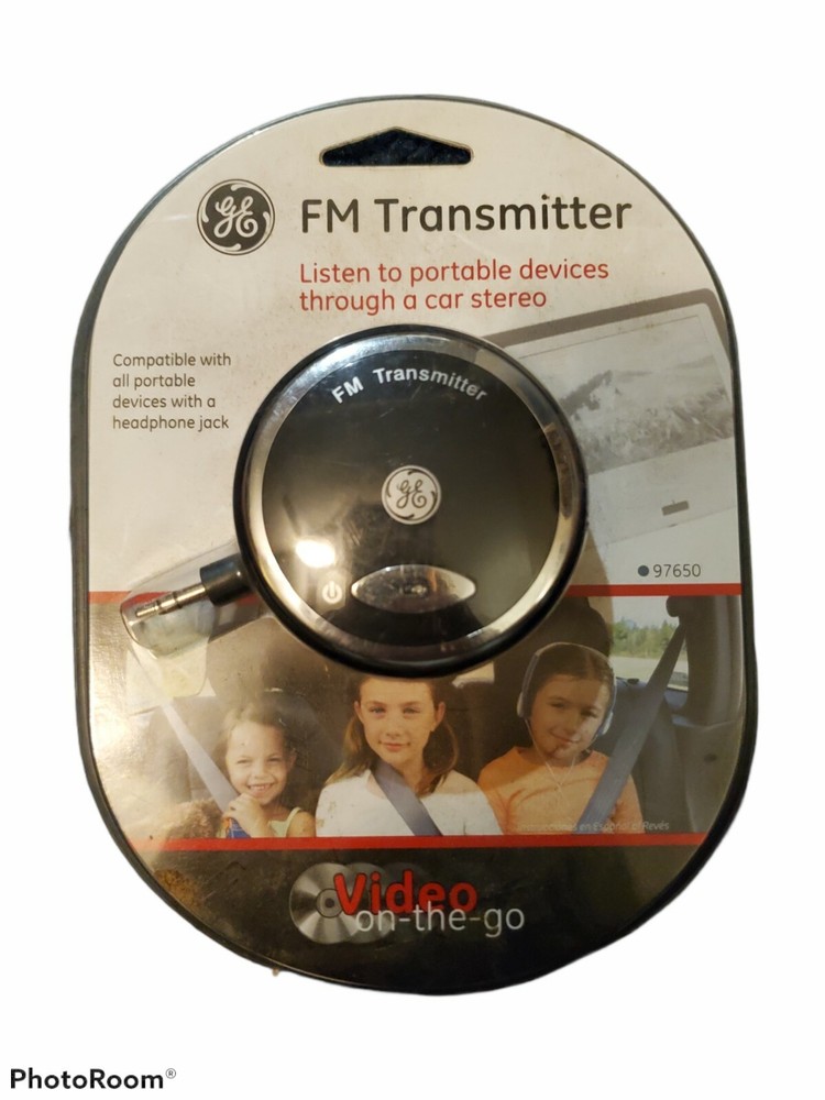 GE FM Transmitter no. 97650  Auto Home Music Pod Casts DVD Cassette CD MP3 Audio