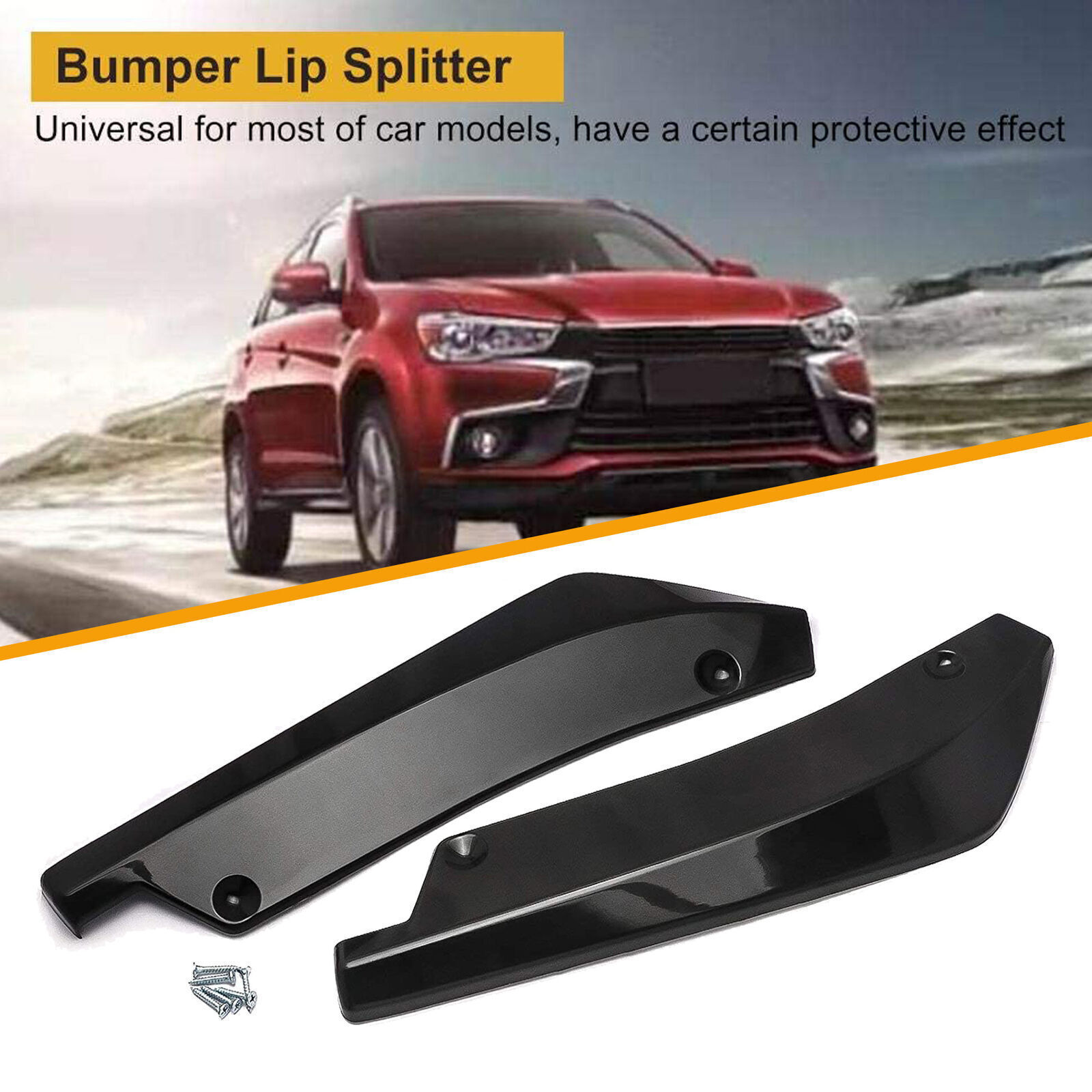 Front Bumper Lip Chin Spoiler Splitter Side Skirt Body Kit For Audi S3 S4 A4 A5
