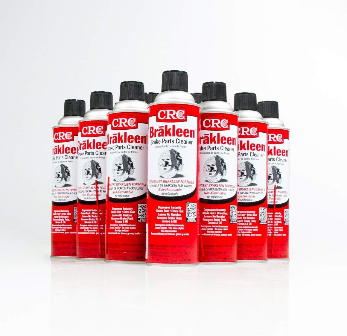 CRC 05089-Case Brakleen Brake Parts Cleaner (Non-Flammable),19oz,  12 Pack