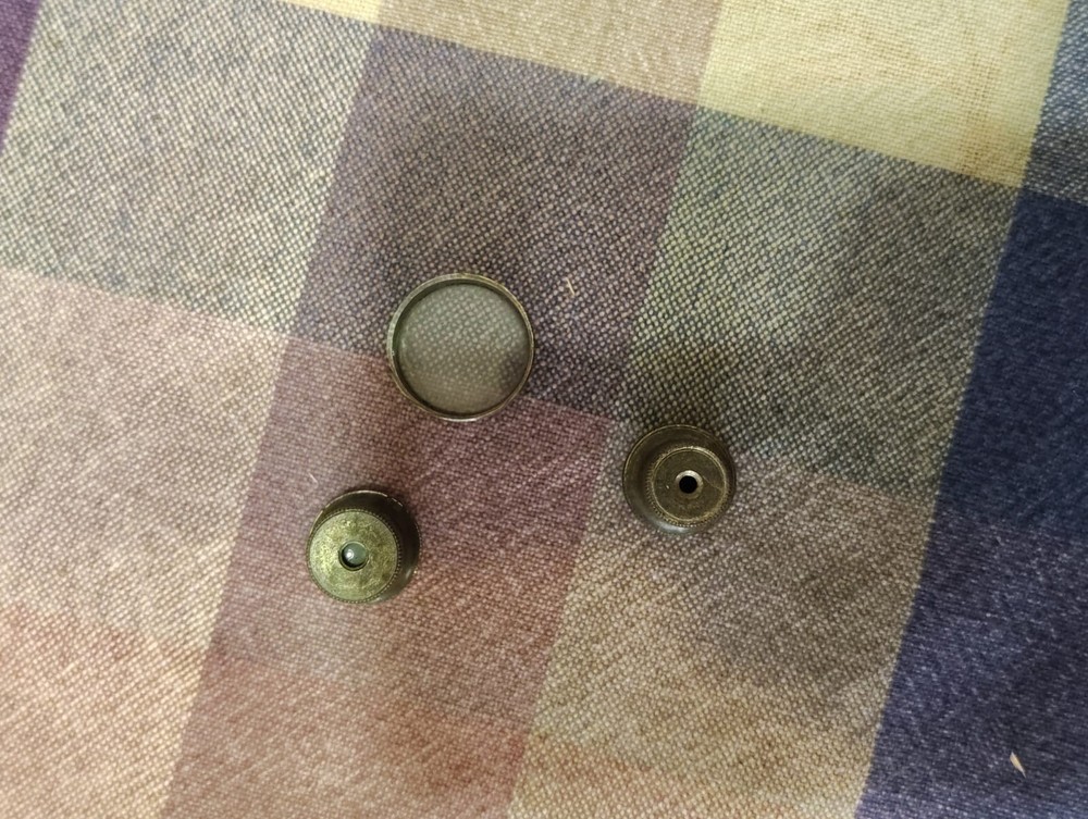 Antique Brass Pocket Microscope - Fully Functional with Accessories