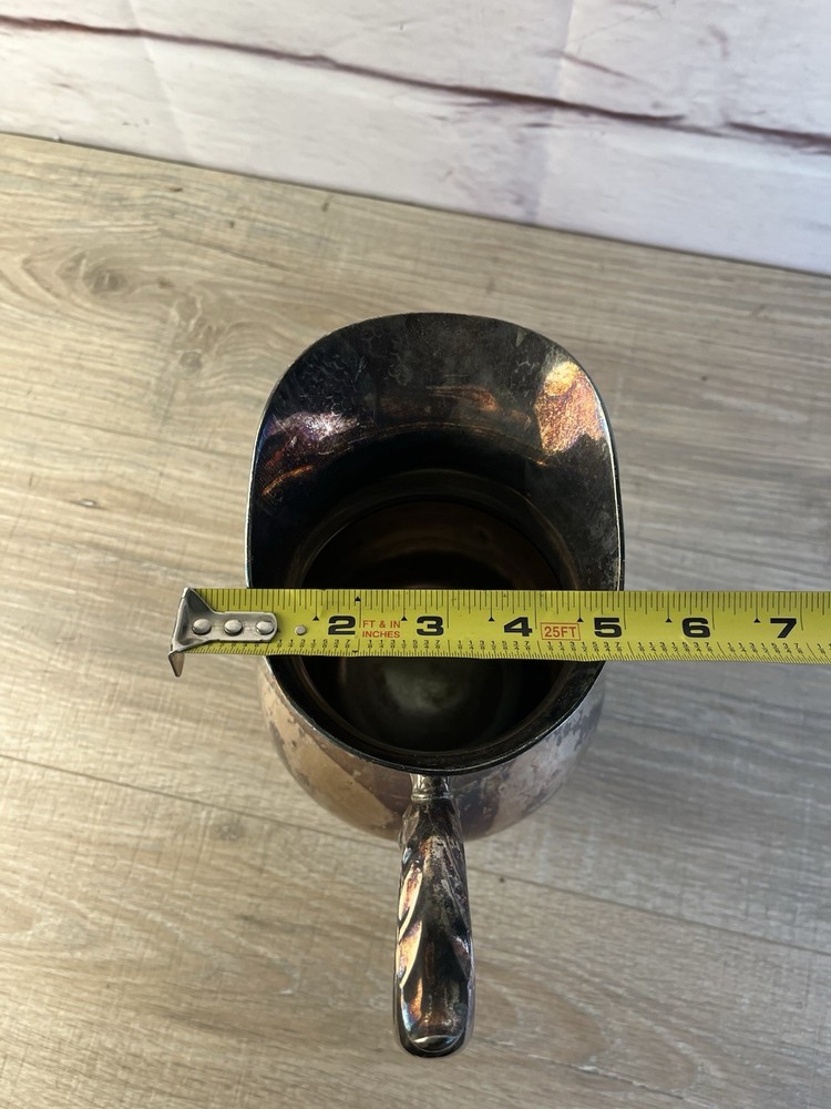 Melford Wallace Silver Pitcher Grape Edge Pattern M612 E.P.W.M