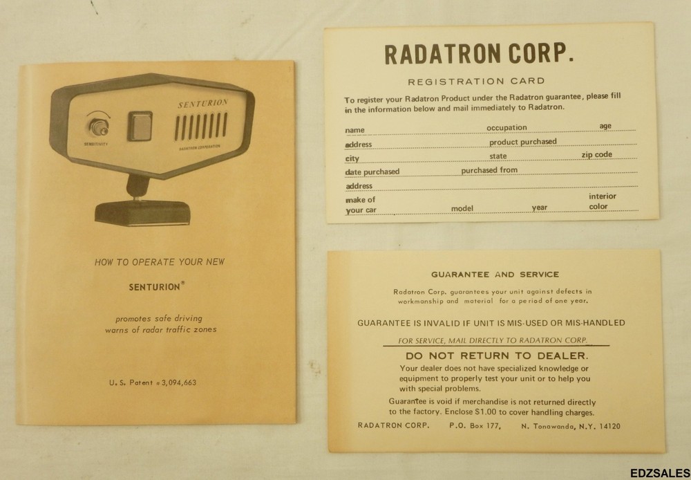 Radatron Senturion - Vintage Radar Traffic Control Detector
