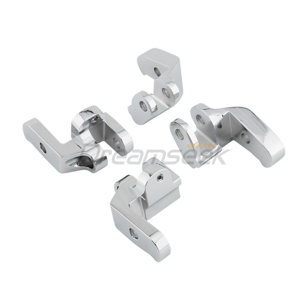 Front Driver Floorboard Relocation Brackets for Harley Electra Glide FLHT 97-16
