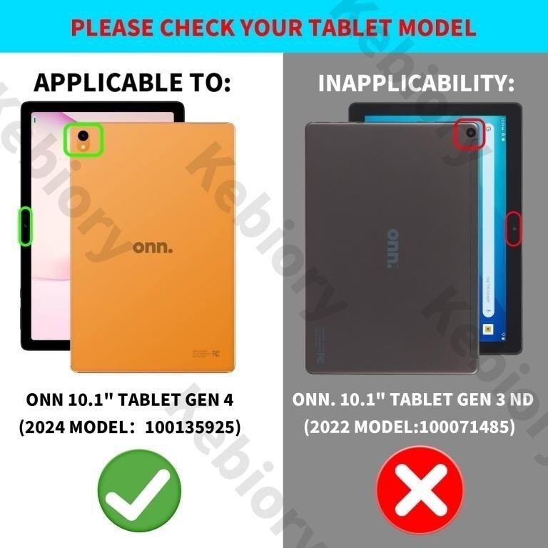 FIEWESEY Onn 10.1 Tablet Case Hybrid Shell