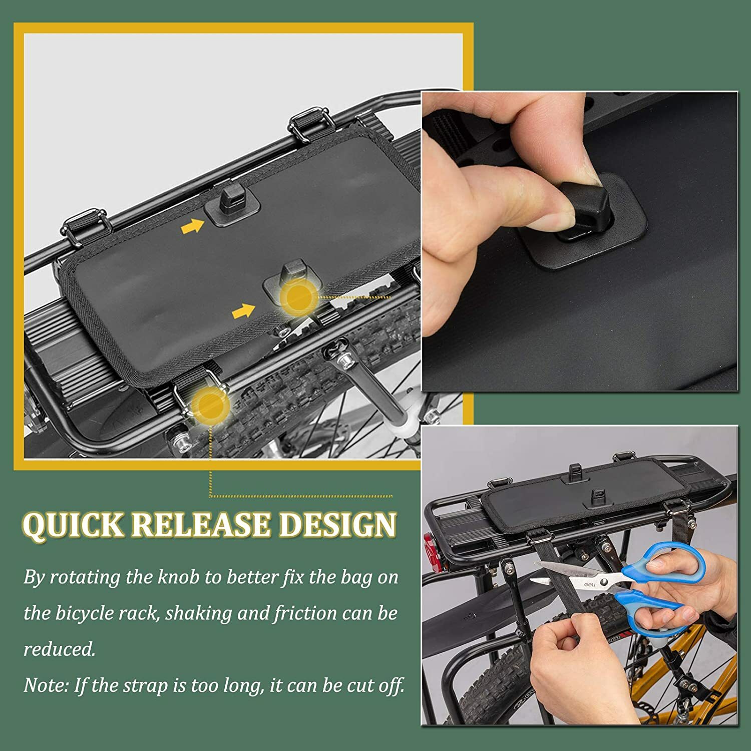 ROCKBROS Cycling Bike Pannier Waterproof Large Capacity Bike Rear Rack Bag 2pcs