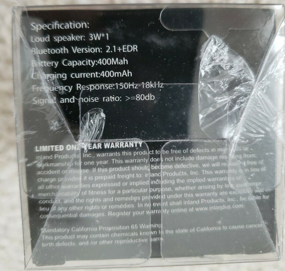 ProHT by InlandUS Portable Bluetooth Speaker