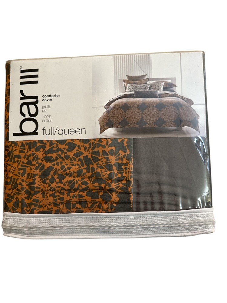 Bar III full/ queen graffiti dot comforter cover