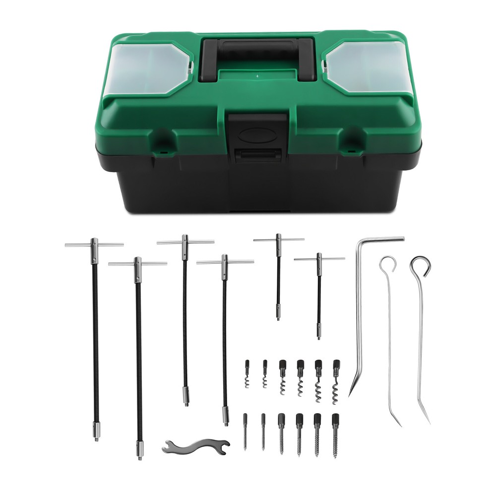 23pcs Packing Extractor Set, Flexible Shaft Corkscrew Pulling Hook Set