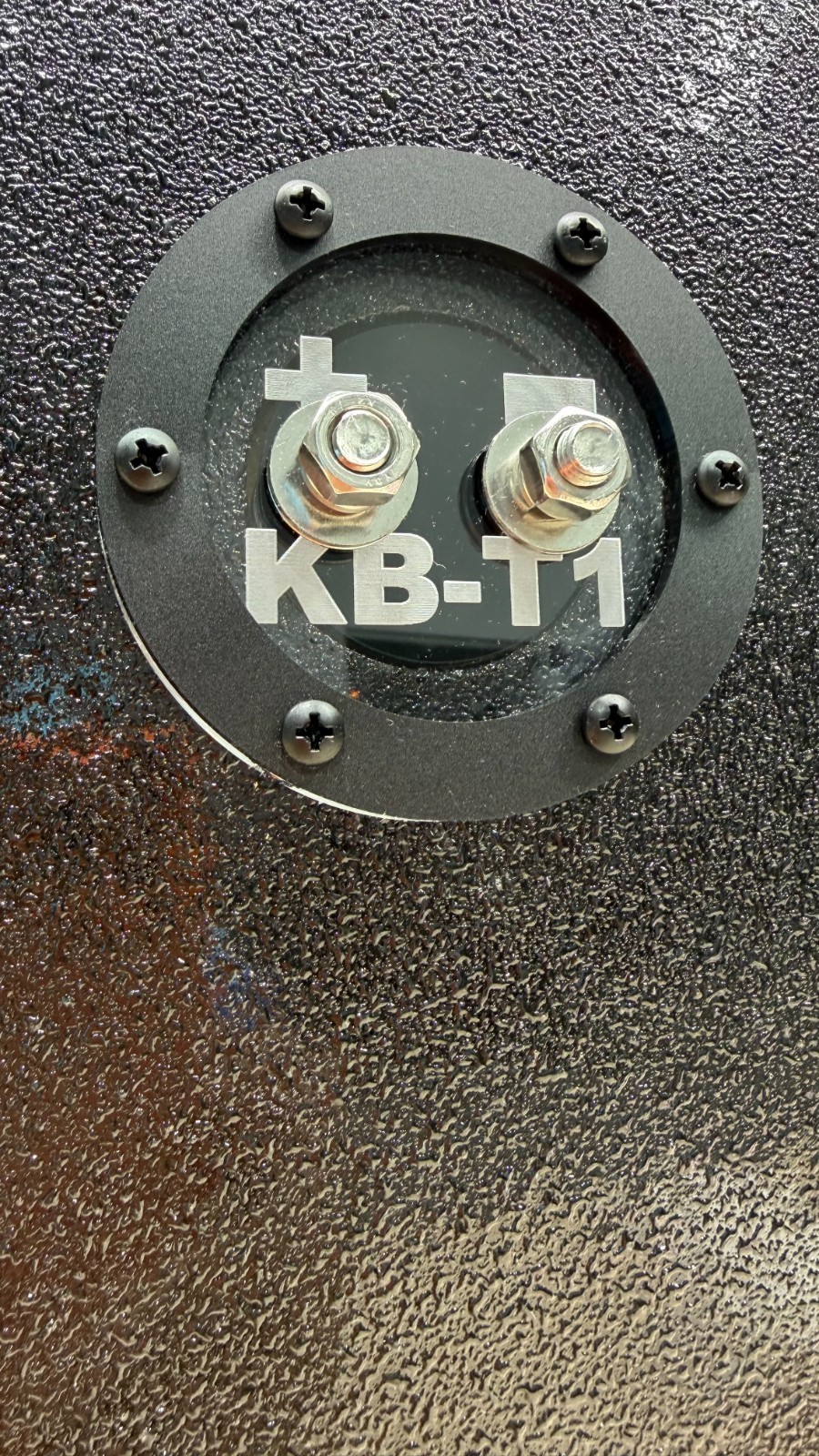 Round Subwoofer Speaker Box Terminal Cup Single Input KB-T1