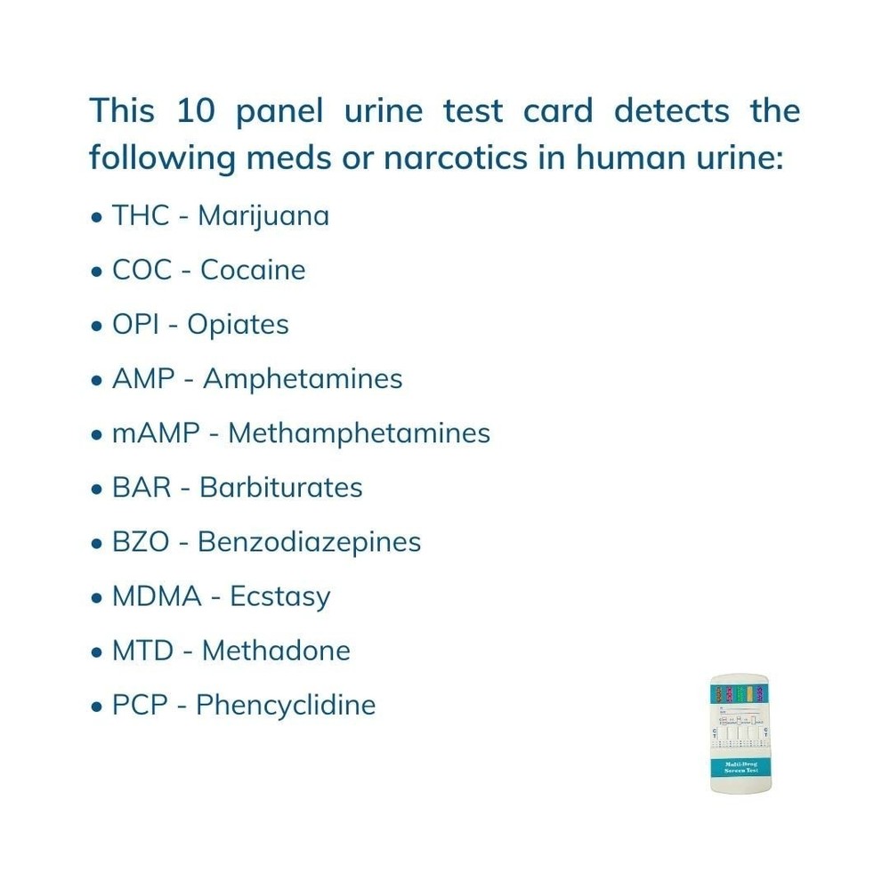 At-Home 10 Panel Drug Testing Kit – Reliable & Quick Drug Screening Solution