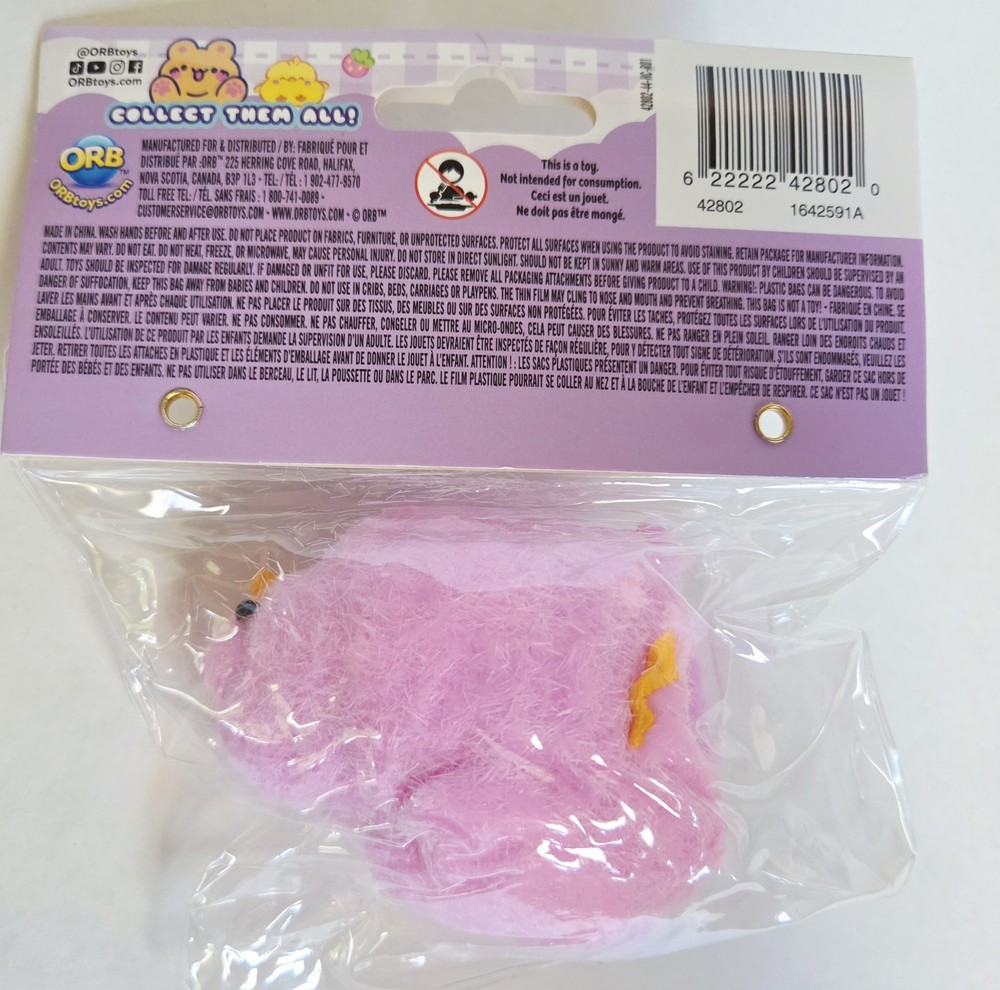 Taba-licious Fluffs PINK CHICK Orb Curiosities Easter Squeeze Toy Taba Squishy