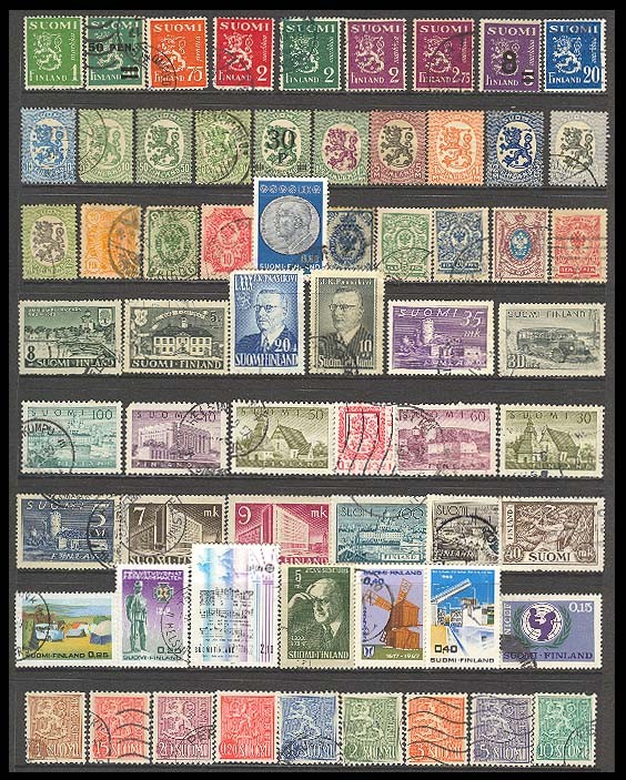 (AT2086) FINLAND - 63 OLD STAMPS GENERALLY BETTER CONDITION. NICE RANGE