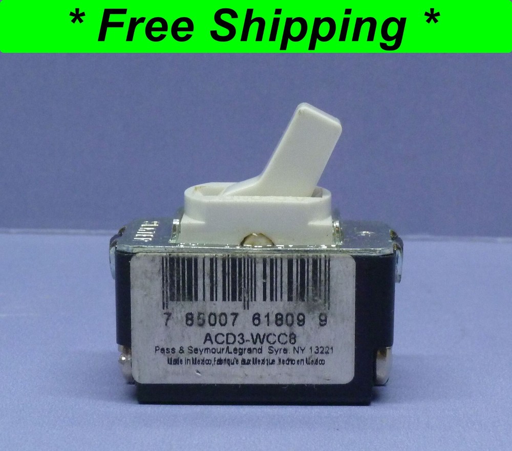 💡 Vintage White Single-Pole ON/OFF Toggle Light Switch Despard Interchangeable