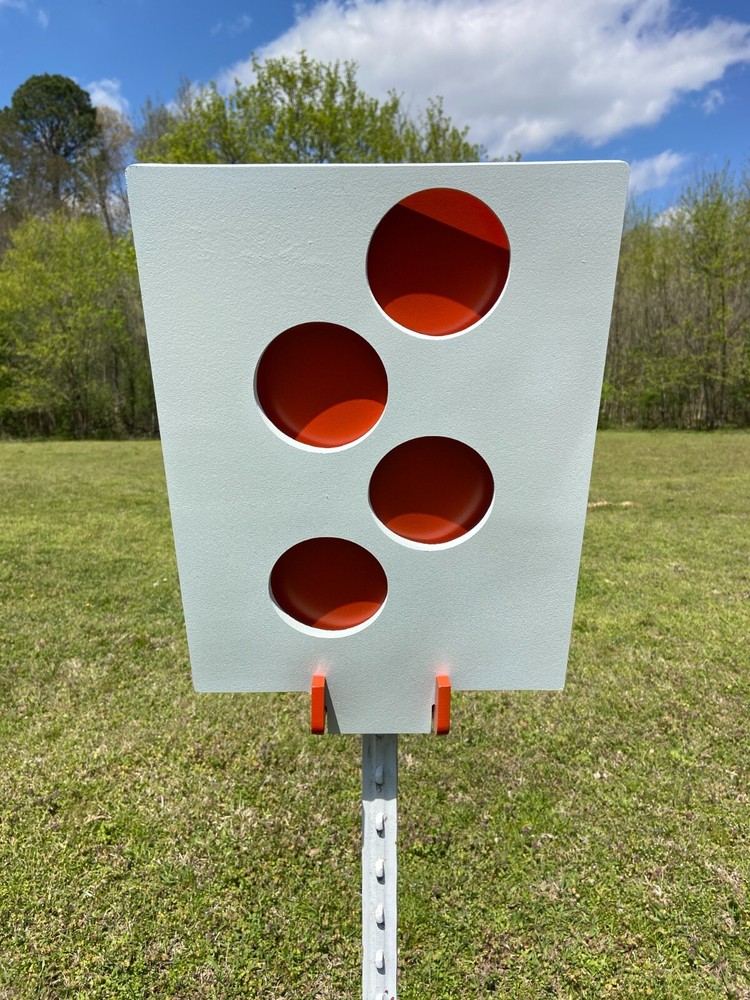 Stringer 3/8" AR500 Steel Hostage Reactive Dueling Tree Shooting Target T-post