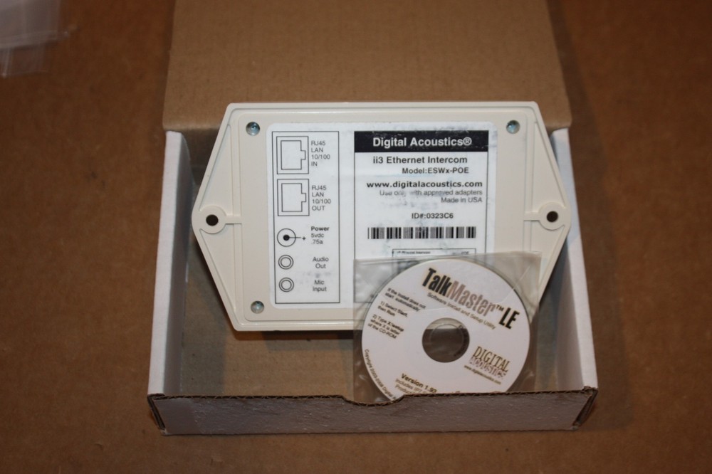 Digital Acoustics II3 ESWx-POE IP IC Ethernet Intercom