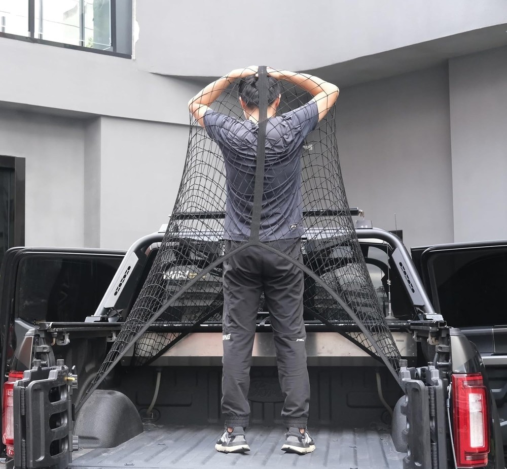 Highly Elastic Cargo Net, Simple Truck Bed Cargo Mesh Organizer, Suitable for...