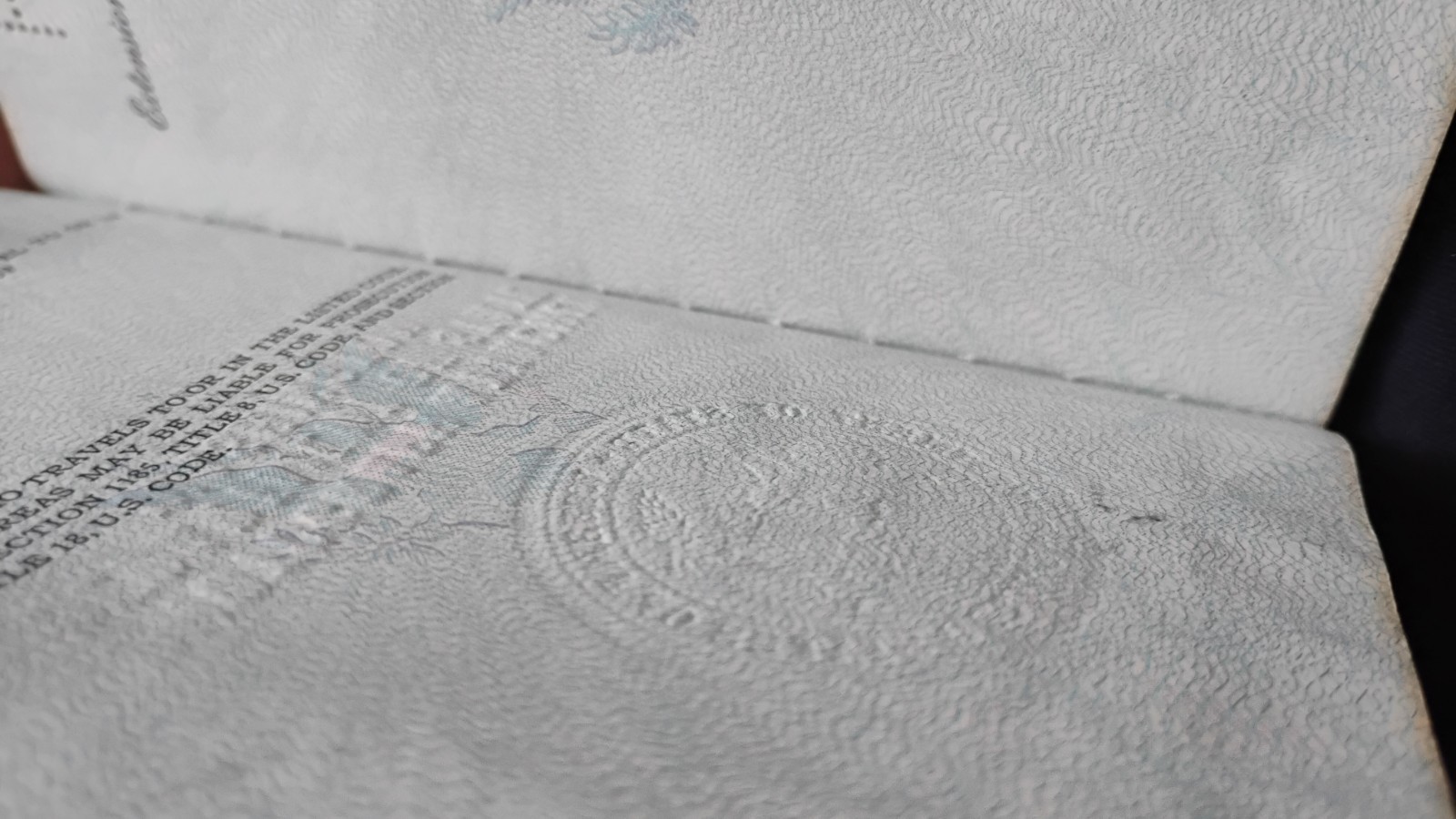 VINTAGE PASSPORT USA 1967 TRAVEL UK and The Netherlands