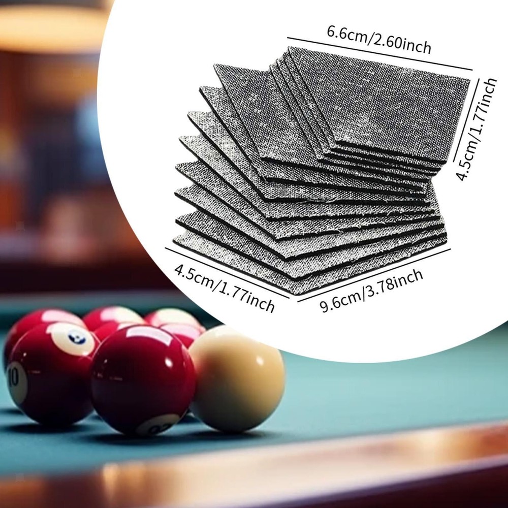 12Pcs Billiard Pool Table Cushion Rubber Facings Pool Table Rail Cushions