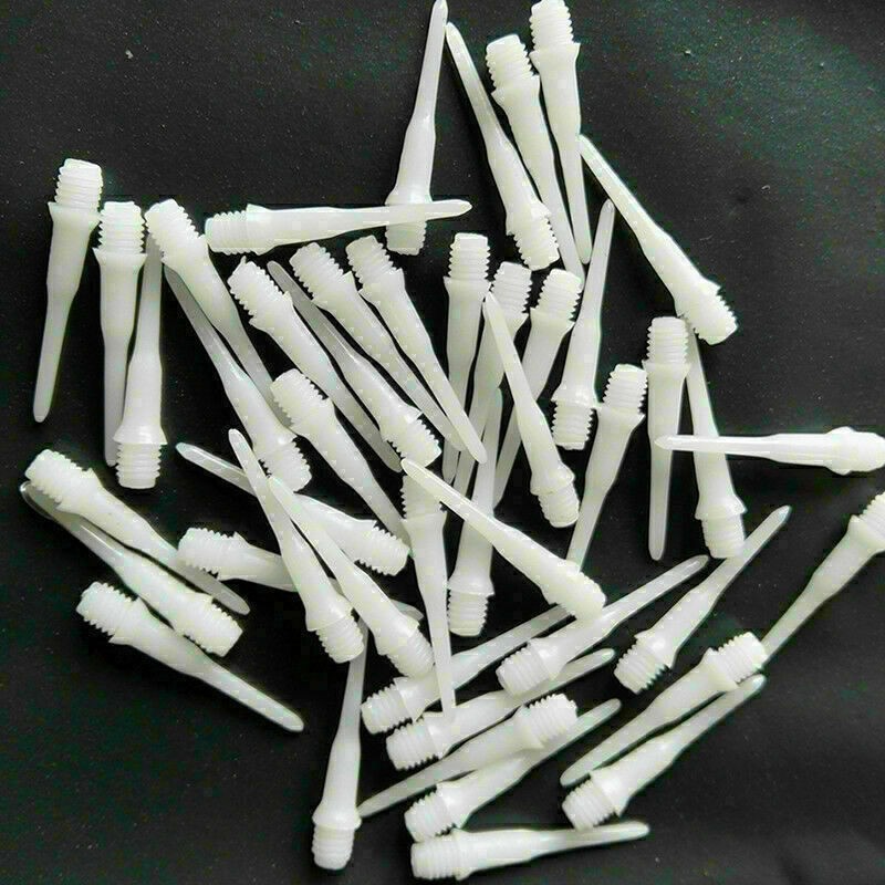 .#*.50-PCS Durable Soft Plastic Tips Points Needles White - ... Hot~ Y1V0