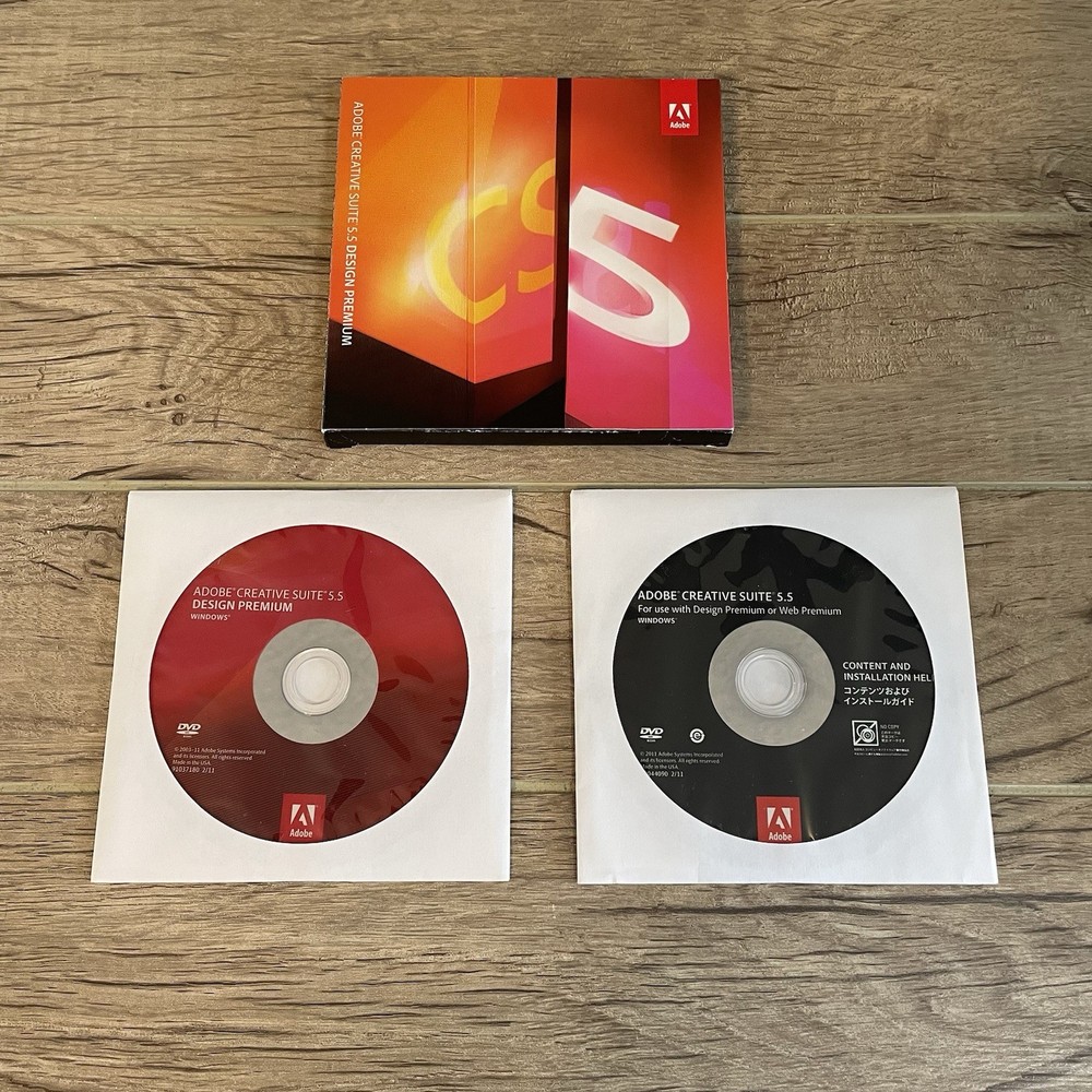 Adobe CS5.5 Design Premium for Windows DVD Version InDesign Photoshop Flash