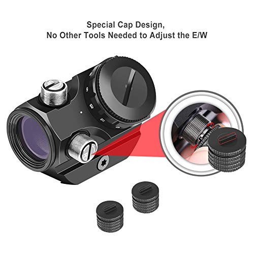 2 MOA Red Dot Sight Compact Red Dot Scope 1 x 22mm，Selectable with 5 RDS-22