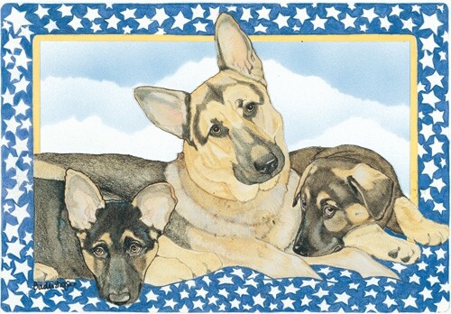 German Shepherd Blank Note Card