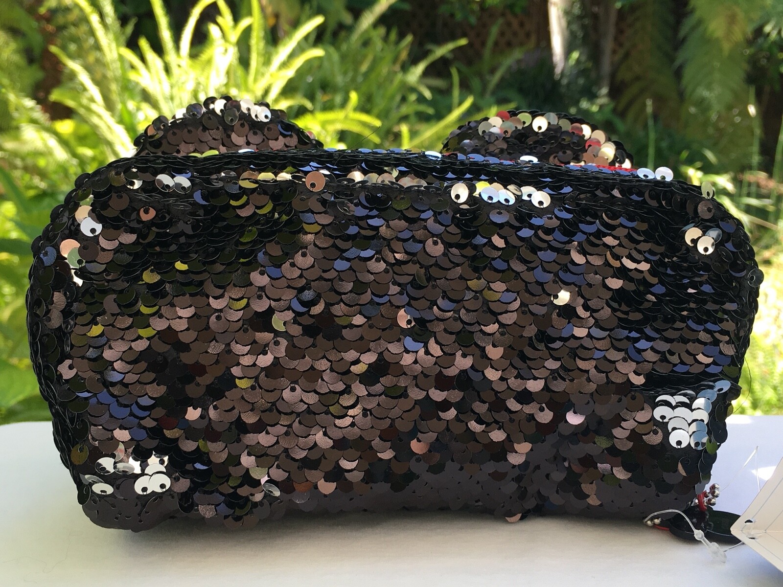 Disney Minnie Mouse Reversible Sequin Coin Purse, Cosmetic Bag, Pencil Case NWT