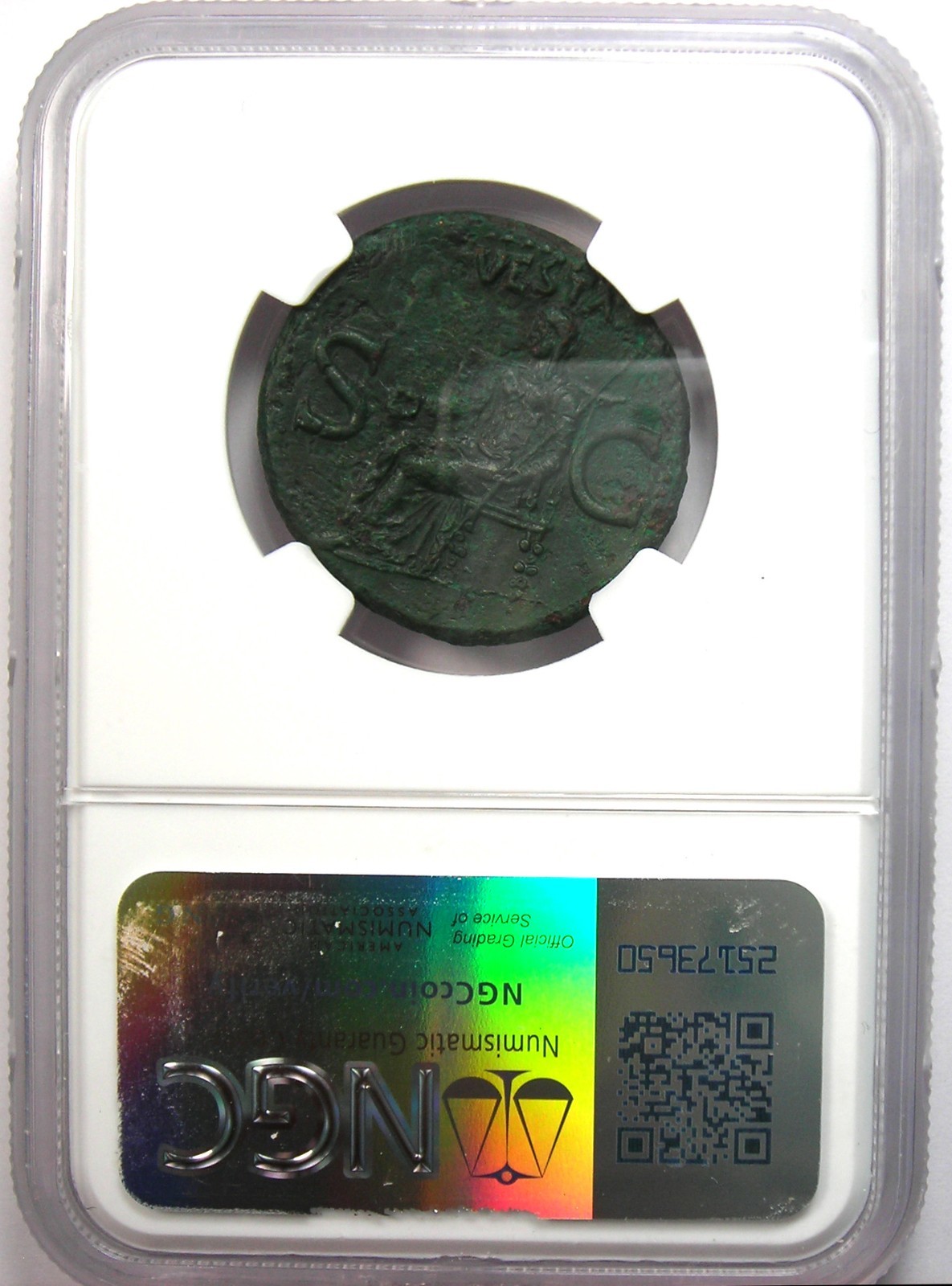 Gaius Caligula AE As Copper Roman Coin 37-41 AD - Certified NGC Choice XF (EF)