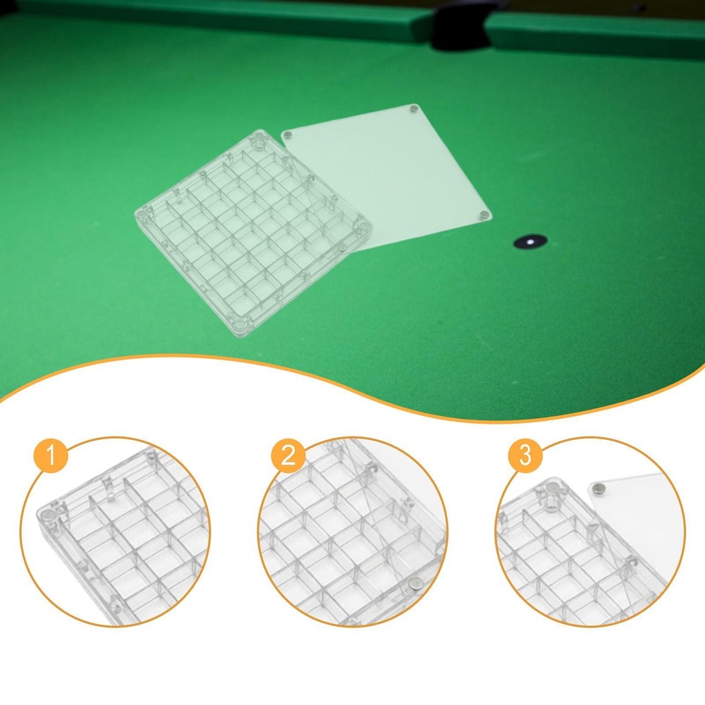 Pool Tip Storage Box Snooker Tip Case Organizer
