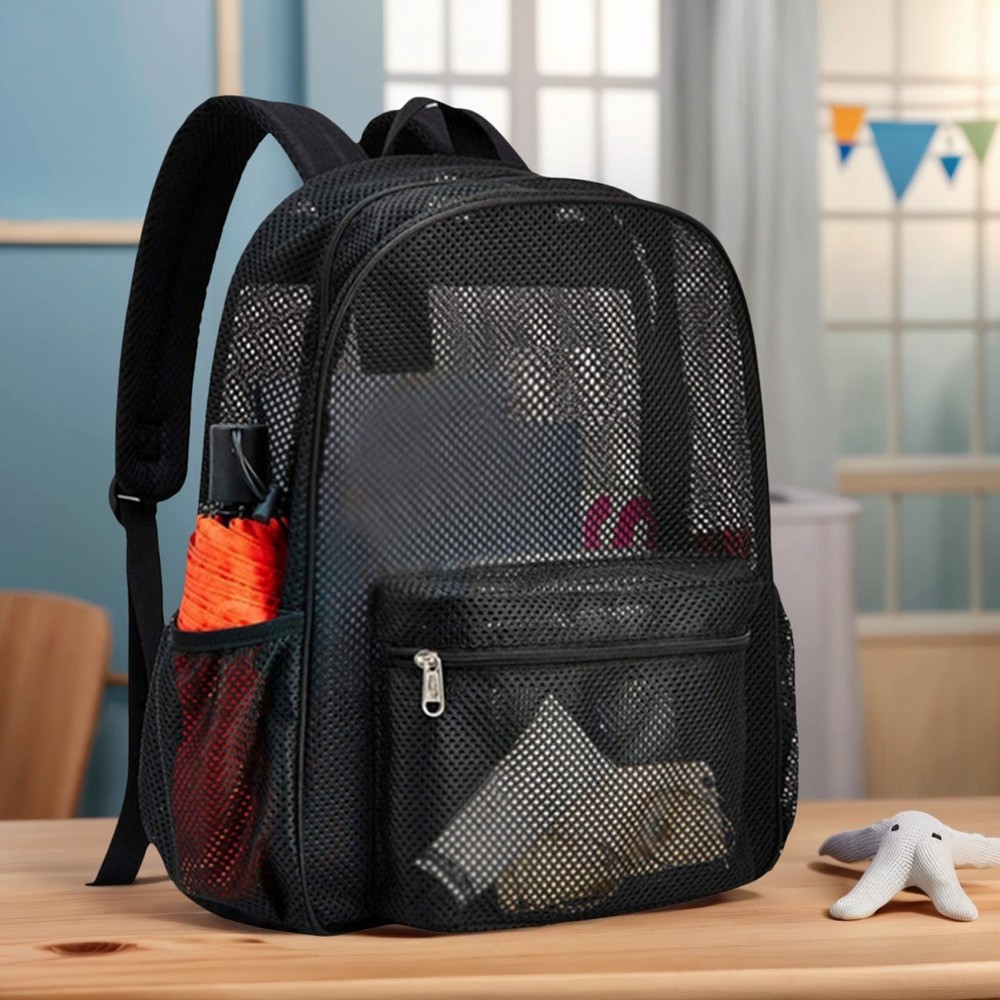 Mesh Backpack See Through Backpack College Backpack Diving Backpack