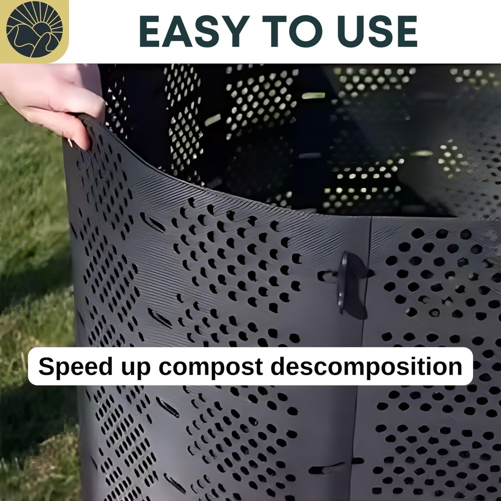 Compost Bins Outdoor Compost Bin Outdoor Composter Easy Assembling Large Capa...