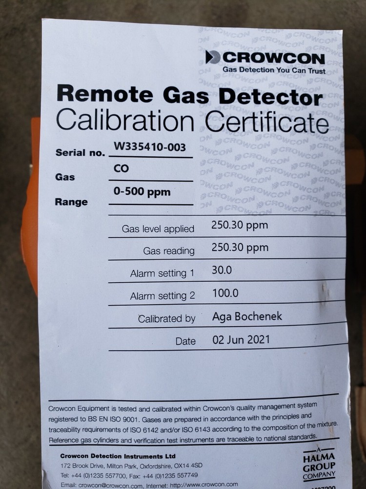 CROWCON GAS DETECTOR XGARD BRIGHT