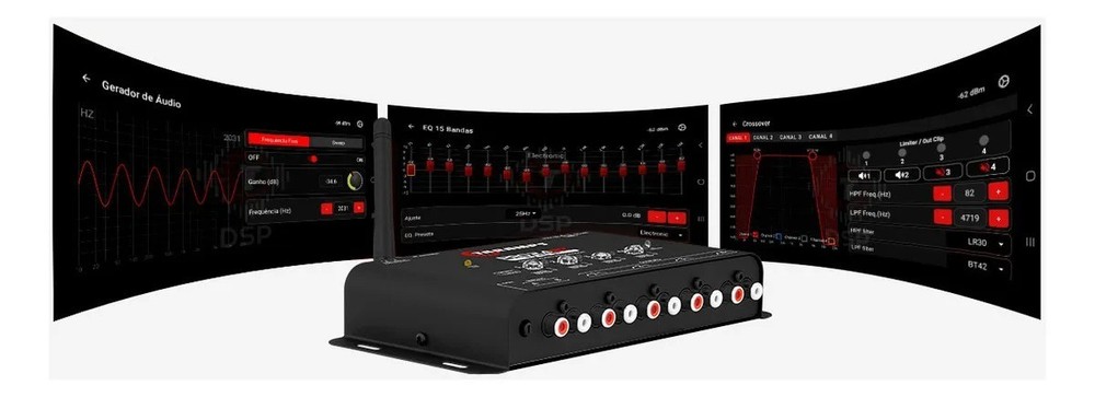 Taramps Digital Car Audio Processor PRO 2.4BT DSP Bluetooth Control App