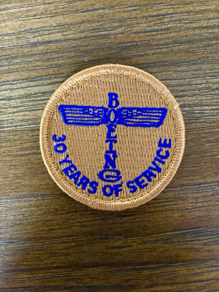 Boeing 30 Year Patch