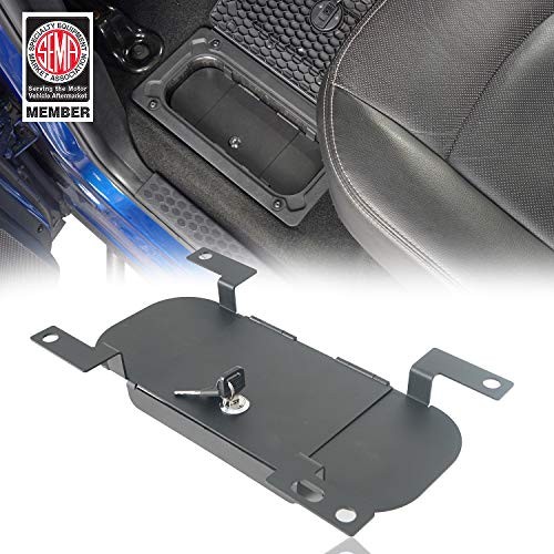 RAM Rear Seat Floor Locking Storage Box Compatible with Dodge RAM