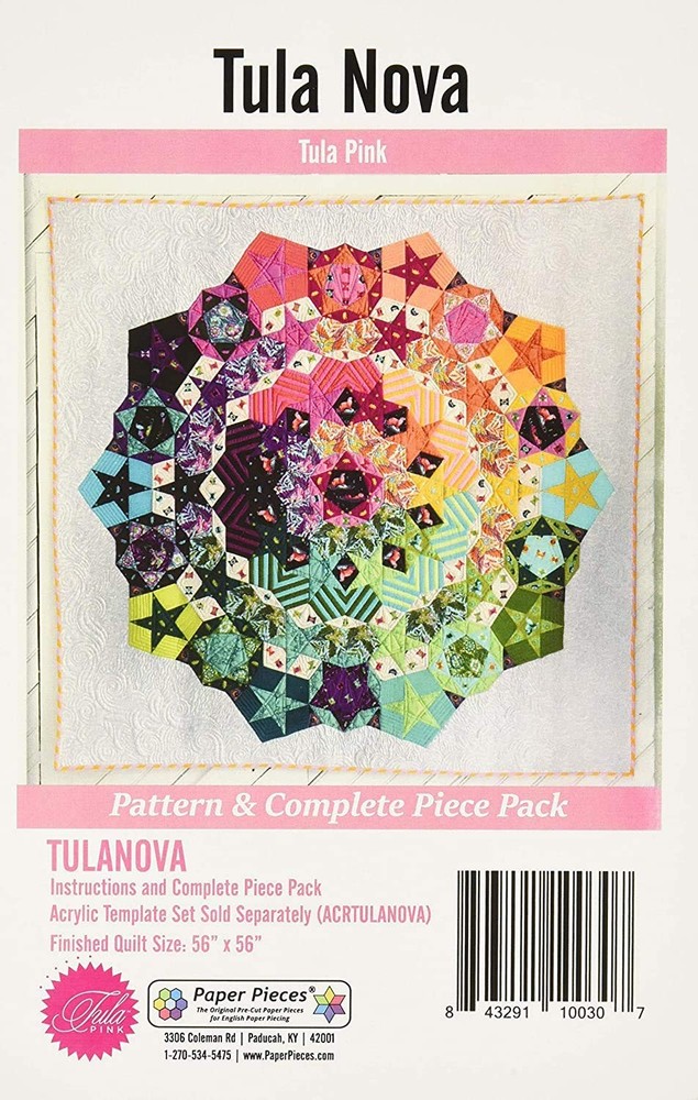 Complete Tula Nova Bundle - Tula Nova Quilt Pattern + Acrylic Templates