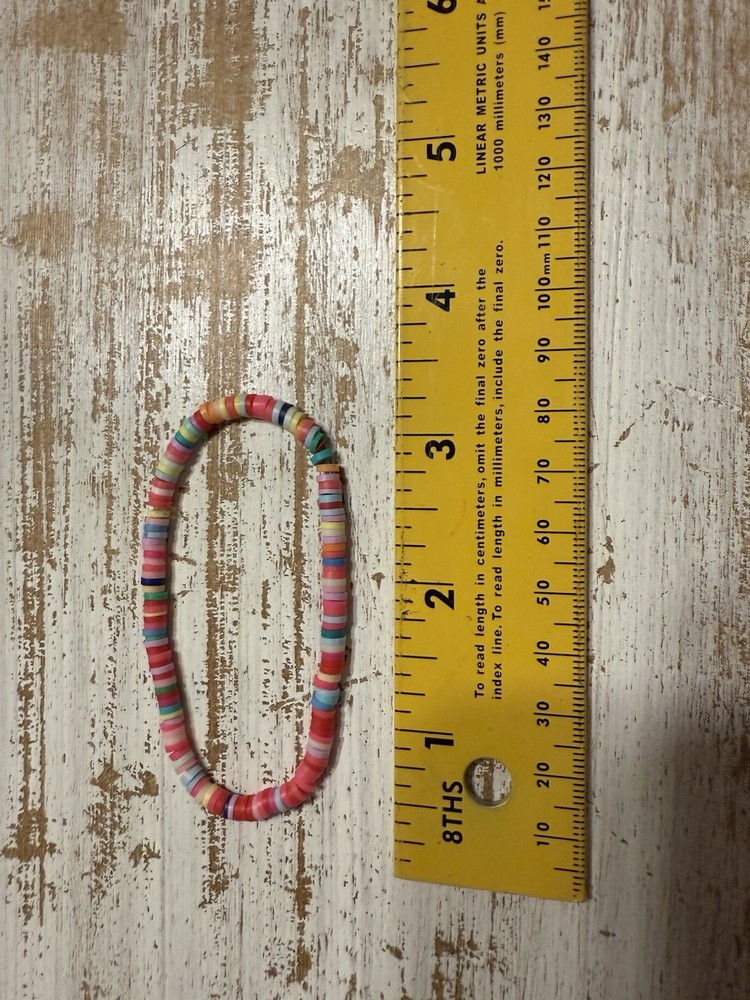 Multicolor Clay Stretchy Bracelet