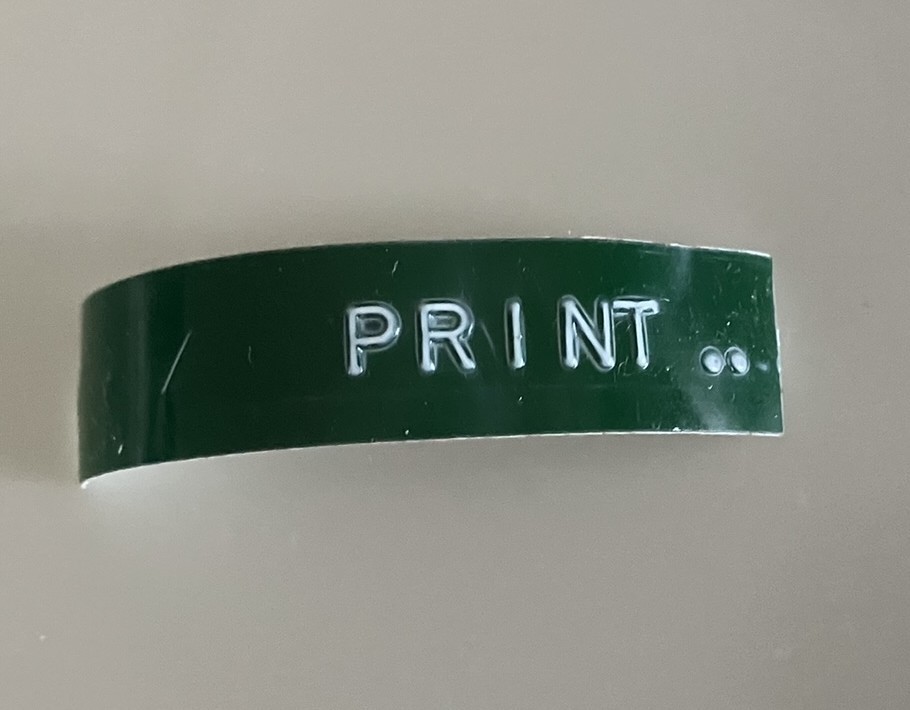 Vintage Duramatic Chrome Embossing Tape Label Maker