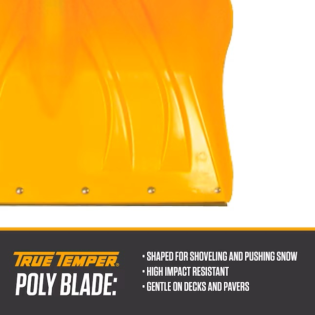 TrueTemper174; 1651200 19" Poly Combo Snow Shovel W/ Steel VersaGrip174; Handle